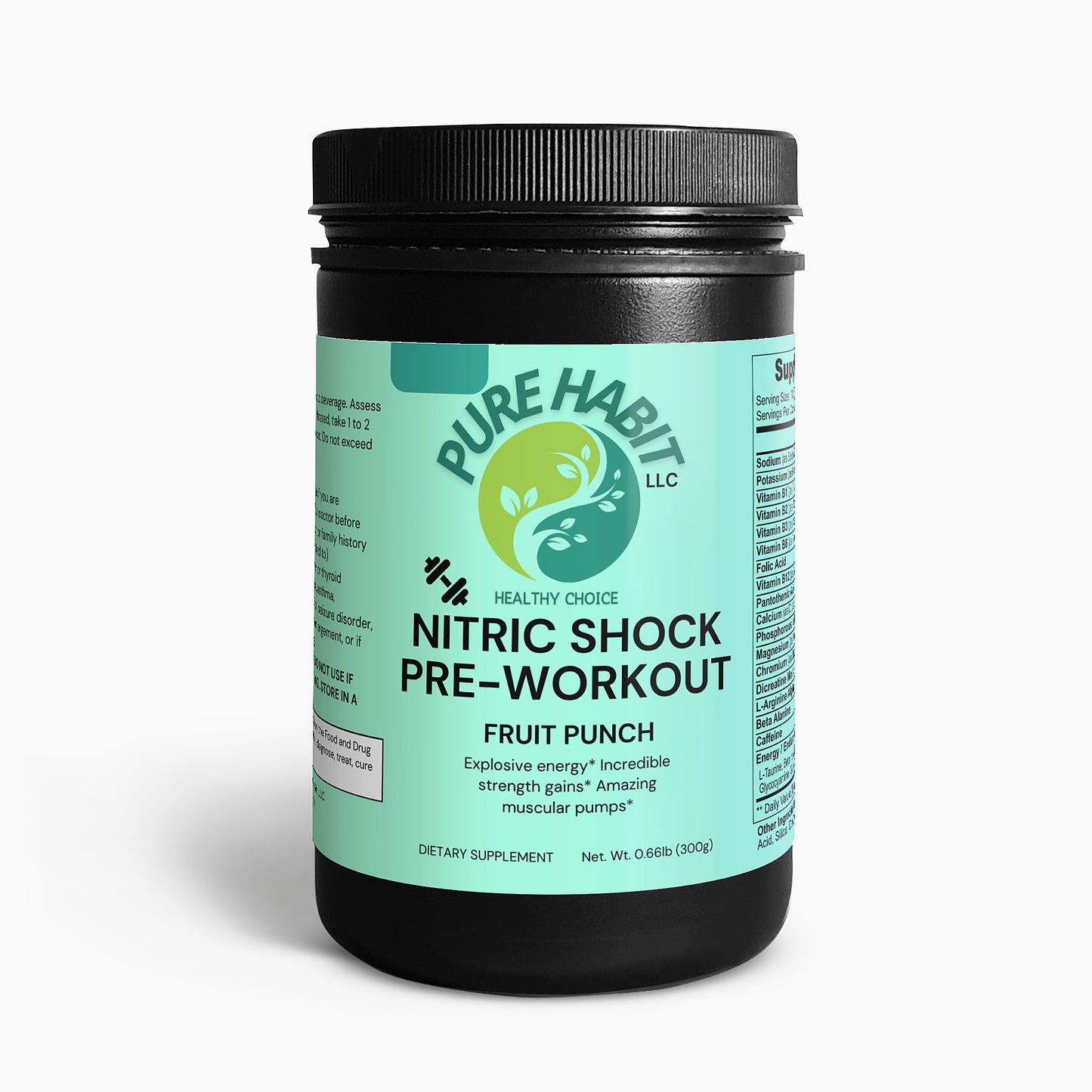 Nitric Shock Pre-Workout Powder (Fruit Punch)